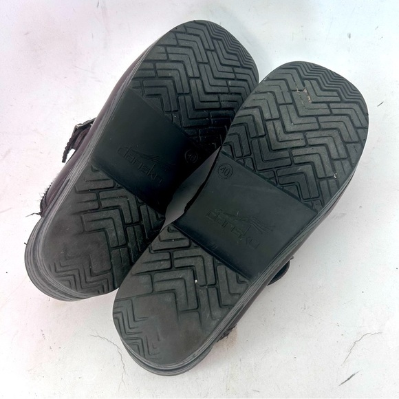 DANSKO Womens Merrie Oxblood Leather Mary Jane Slip On Clog Mule Sizr 40 us 9 - Picture 9 of 9